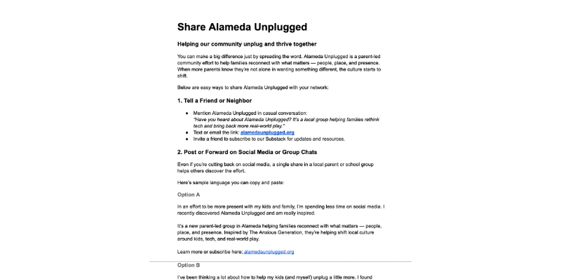 Alameda Unplugged Flyer (Color) Alameda Unplugged Flyer (Color)